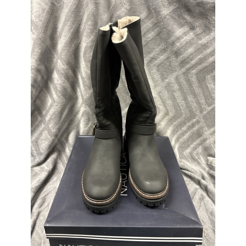 Náutica Taylor/Black Ladies Casual Boot- Fur Lined- Size 6